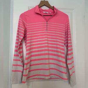 Lady Hagen Striped Lightweight Golf Pullover Size XS